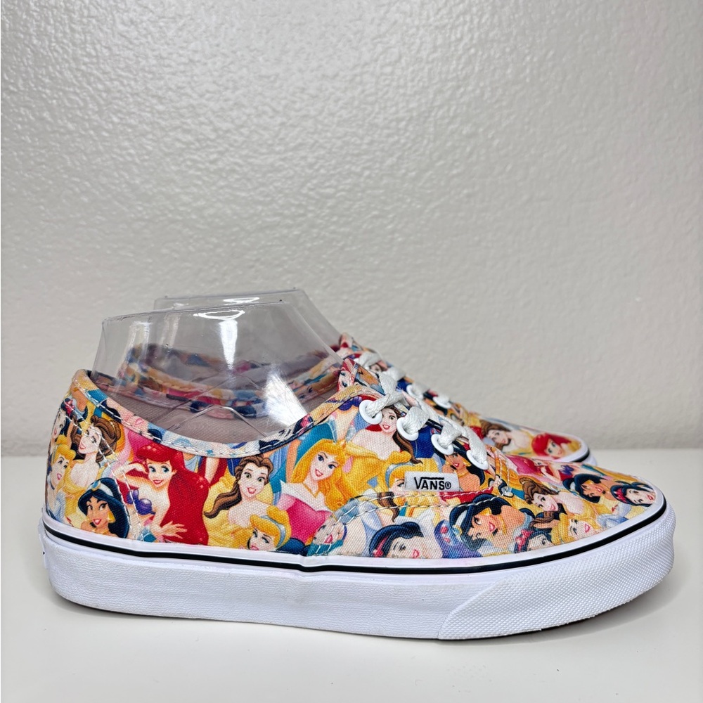 rare! vans x disney princess authentic skate shoe womens 7